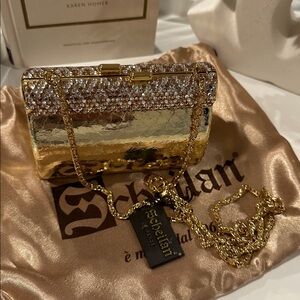 Scheilan Firenze 1980 Elegant Gold Mini Evening Clutch